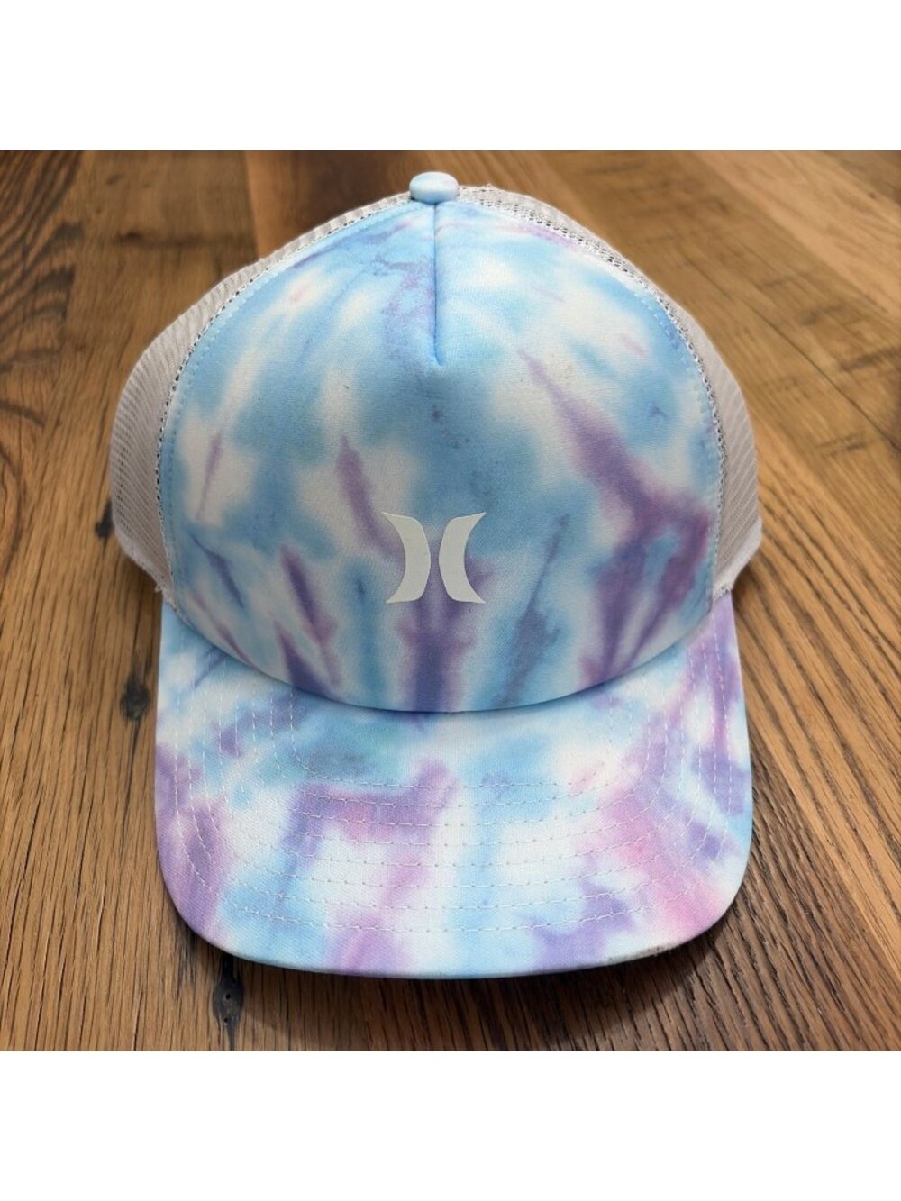 Hurley Womens Icon Tie Dye Trucker Hat Snap Back Mesh